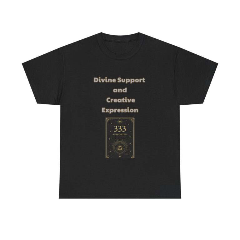 333 – Support T-Shirt – Divine Support and Creative Expression – Inspirational Custom Graphic Tee, Perfect Gift, Birthday Gift, Christmas Gift