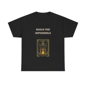 Life Path 22 - Master Builder T-Shirt - BUILD THE IMPOSSIBLE - Bold Motivational Custom Graphic Tee, Perfect Gift, Birthday Gift, Christmas Gift