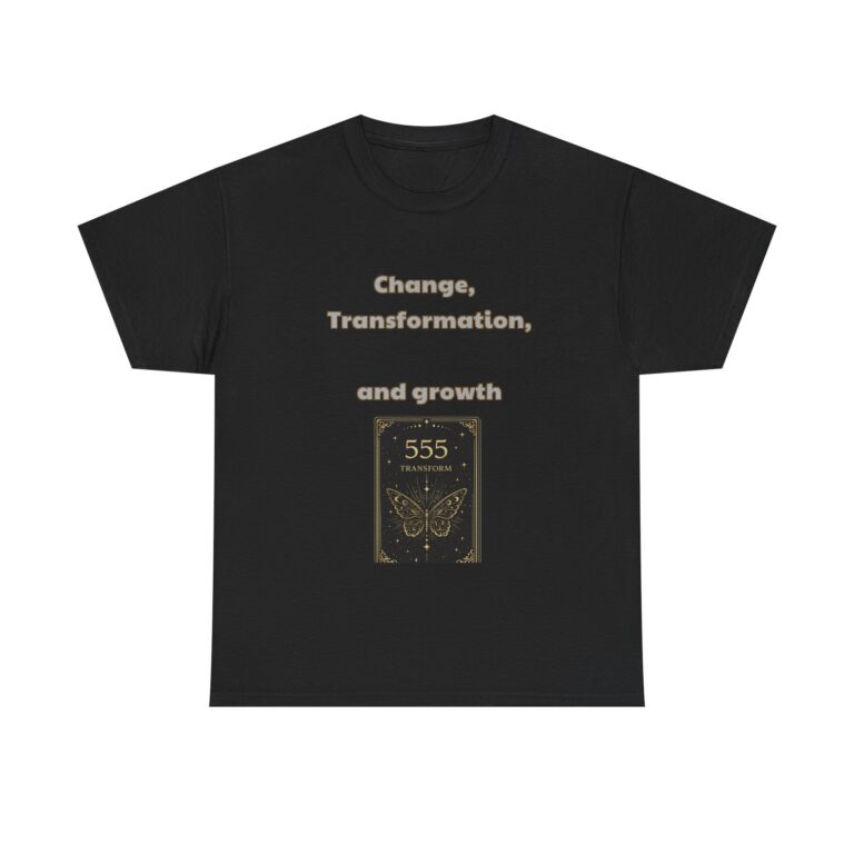 555 – Change T-Shirt – Change, Transformation, and growth – Inspirational Custom Graphic Tee, Perfect Gift, Birthday Gift, Christmas Gift