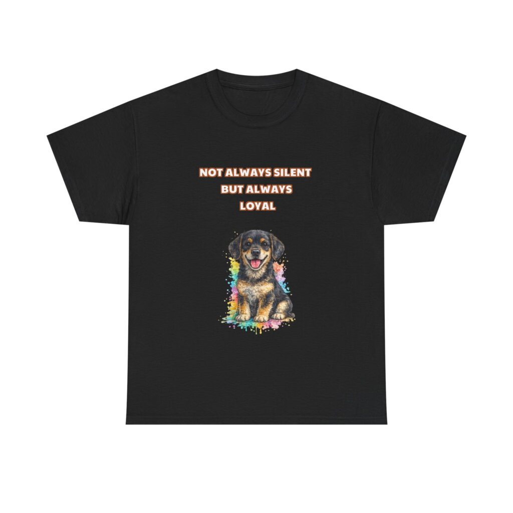 Rottweiler T-Shirt - NOT ALWAYS SILENT BUT ALWAYS LOYAL - Classic Custom Graphic Tee, Perfect Gift, Birthday Gift, Christmas Gift